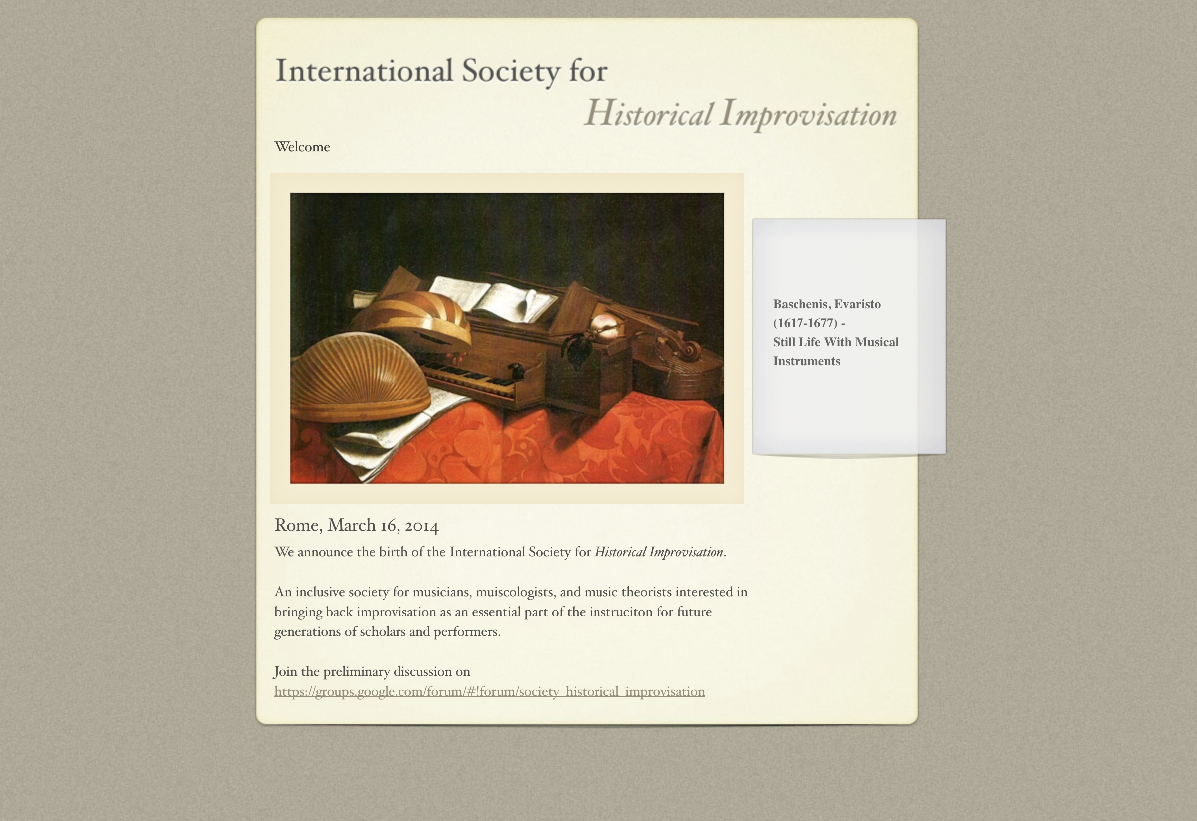 International Society for Historical Improvisation